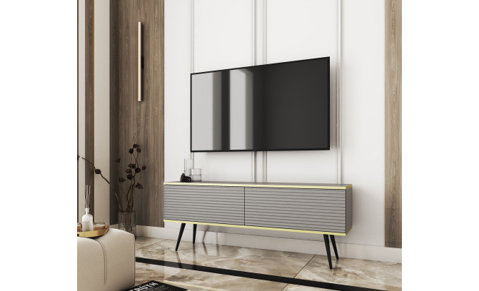 Настенная тумба ORO MDF RTV 135 Szary + на ножках